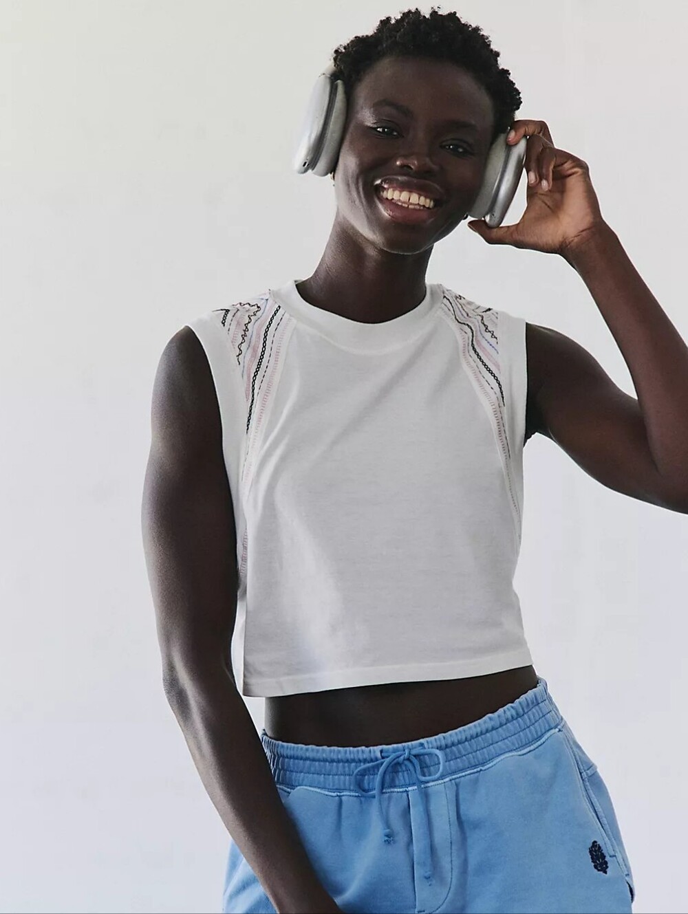 ❣️🪷NWT Free People FP Movement Take Off Tee, XL White 🌙